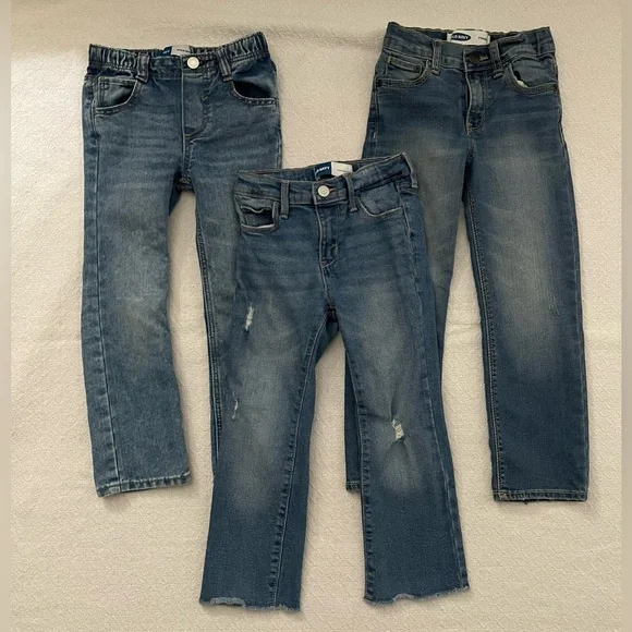 Old Navy Straight Leg and Distressed Denim Long Pants Bundle - Picture 1 of 4